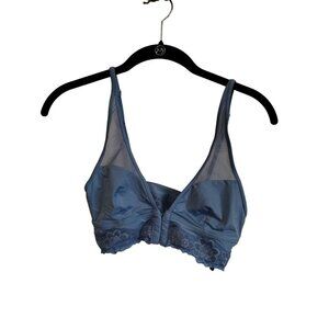 Arie light blue silky feel mesh strap‎ bra